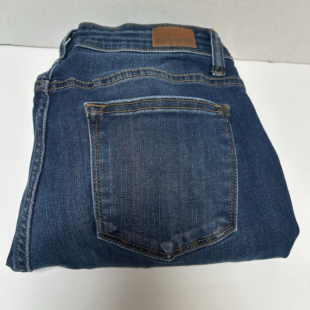 Judy Blue Hi-Rise Leopard Patch Distressed Skinny‎ Jeans Size 7/28 Style #82166